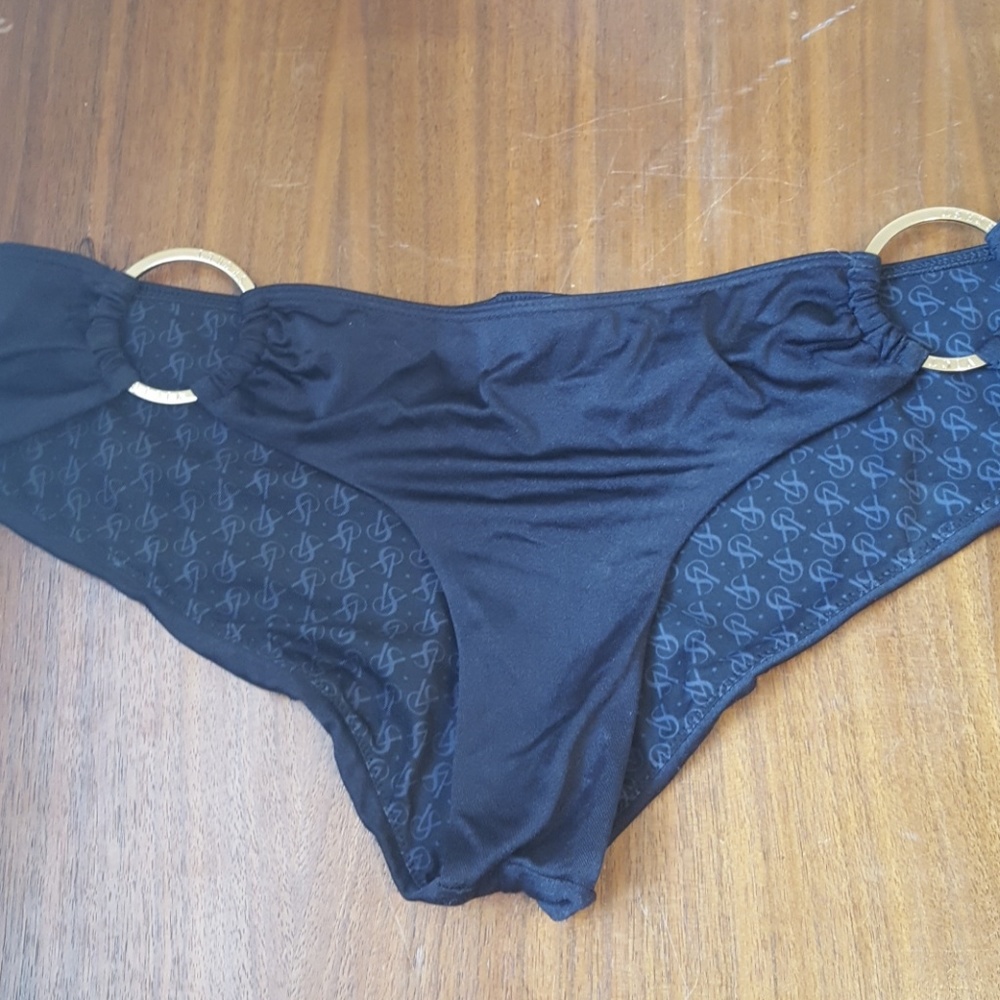 Black bikini bottoms.